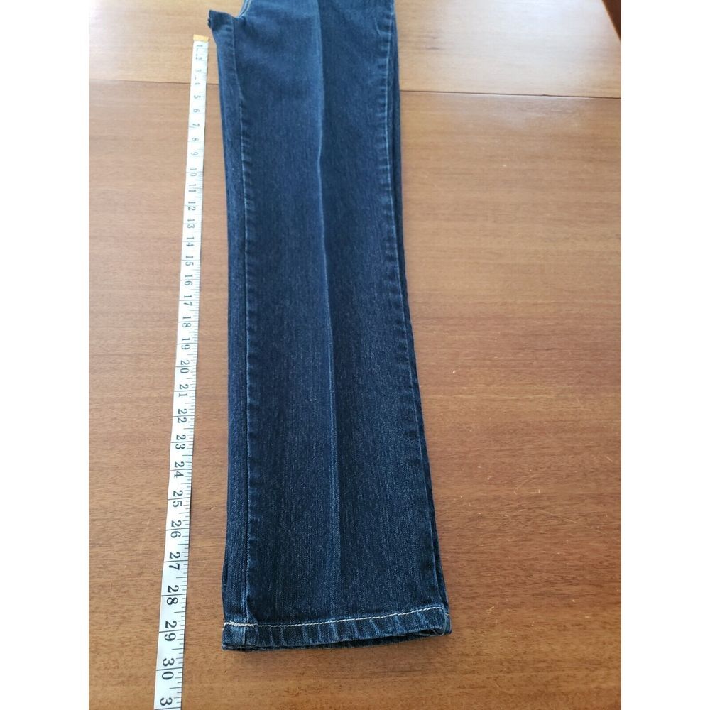 Vtg Gloria Vanderbilt Amanda Jeans Sz 6‎ Average Highwaist Blue Faux Rhinestones - Picture 8 of 10